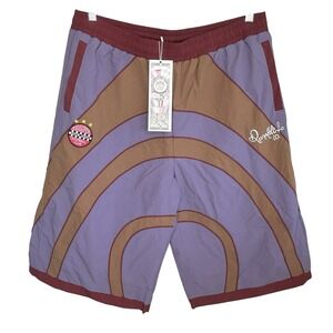 KidSuper X Ronaldinho Long Baggy Shorts Large Soccer Streetwear Urban Futbol NWT